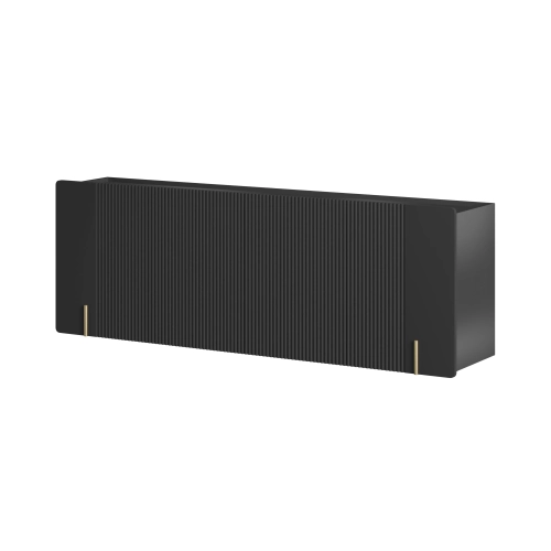 Komoda Malmi 200 cm wisząca - czarny mat / złoty